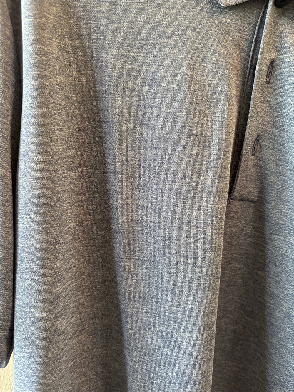 Adidas Men’s Heather blue Polo Shirt - Picture 4 of 7